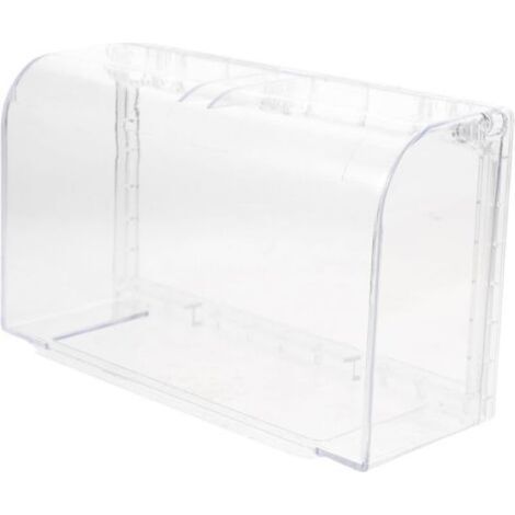 Allwetter - Schützt Außensteckdosen und Stecker - Transparent - Spritzwassergeschütztes Gehäuse - Schutzabdeckung