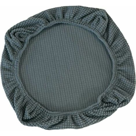 Stretchable seat cover for office chair, swivel office chair, swivel chair. Grey (1/5)