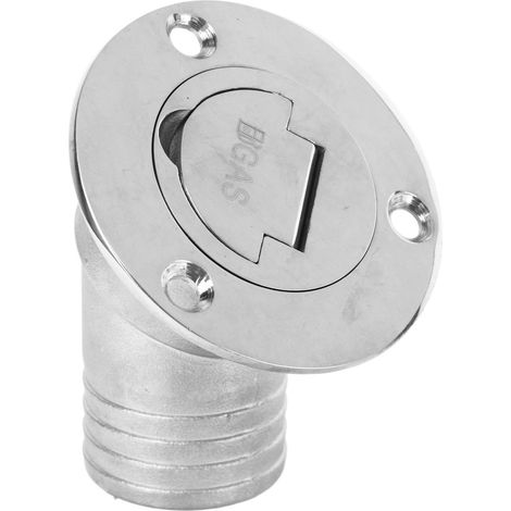 Marine-Deckeinfülldeckel, 45°-Winkel, Edelstahl 316, 38 mm, Klappendesign, mit schlüssellosem Verschluss, geeignet für Schiffs- und Yachtkraftstoffe. (1/4)