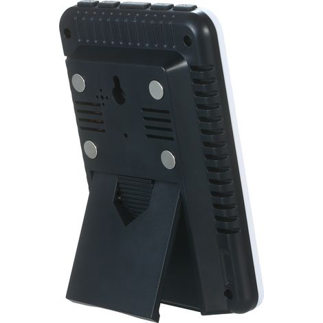 Thermomètre sans fil intérieur/extérieur avec fonctions heure/alarme (Celsius/Fahrenheit), rétroéclairage orange, portée de 100 mètres, modèle CJ-5558RF (1/3)