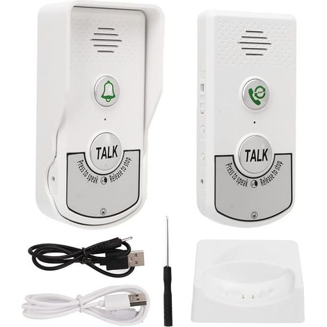 Wireless Doorbell, 1000 Meters Waterproof Doorbell Electronic Chime, Wireless Intercom Doorbell, Rechargeable Smart Electronic Chimes, 1 Receiver -ANPVIZ (1/5)