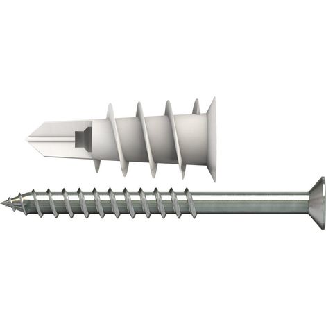 cheville pour plaques de plâtre + vis, Spiral 32 mm, 45 pièces, 06826123 (1/4)