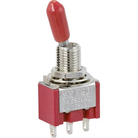 TRU COMPONENTS TC-9353980 Interruttore a bilanciere 250 V/AC 3 A 1 x On / On Permanente 1 pz. (1/3)