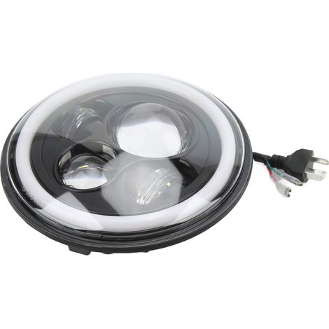 1-Zoll-LED-Angel-Eye-Scheinwerfer für Motorräder, weiß und gelb, universelles Ersatzteil für Road Star (1/5)