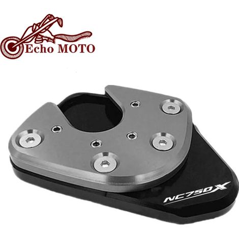 (Titane) Compatible avec HONDA NC750X NC 750X NC750 X 2017-2019 Moto Béquille latérale CNC Extension de béquille, plaque de support, support agrandissant maxpower (1/3)