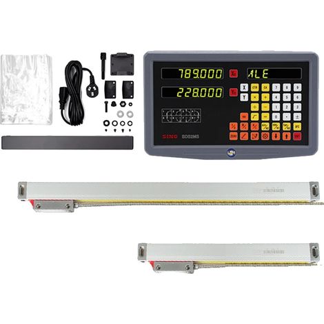 Kit DRO, sistema di visualizzazione digitale, encoder a scala lineare, DRO-2PCS KA35 (1/2)