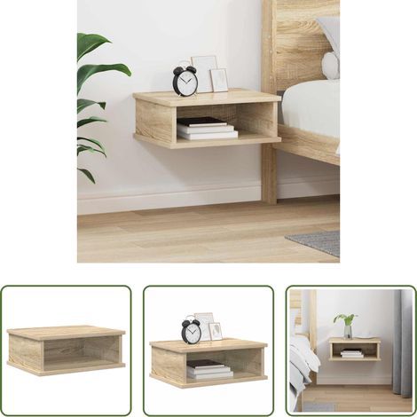 vidaXL Mesita de Noche Roble Sonoma 40 x 31 x 15 cm (1/5)