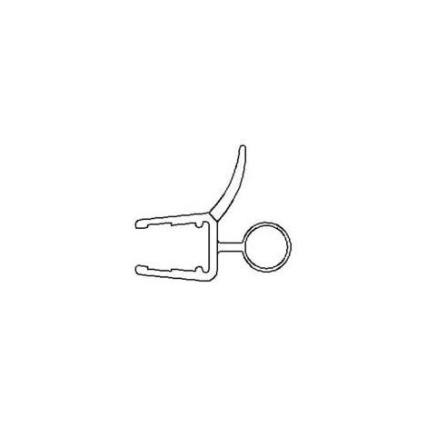 Joint d'etancheite de sol Jumbo pour verre trempe de 5-6mm, Ref. 102117 102117.