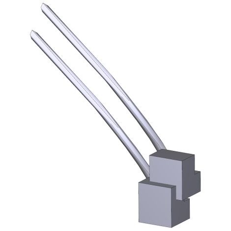 Câblage batterie Série FLUO L 400 mm CAME 88018-0035