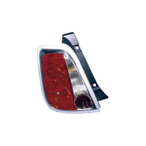 Feu arrière gauche contour blanc Fiat 500 phase 1 2007-2015