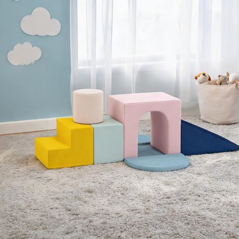 Ensemble 8 blocs de motricité en mousse 51 cm avec housses (1/5)