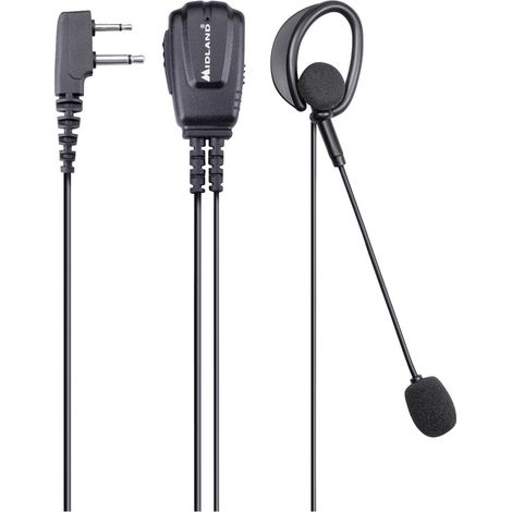 Midland Headset/Sprechgarnitur MA 30-L Kopfhörer und Mikr.Duo Klinke C1526