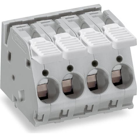 Wago – Borne électrique pour circuits imprimés 16 mm² – 2 pôles vert-jaune – Connexion Cage Clamp – Courant nominal 76 A