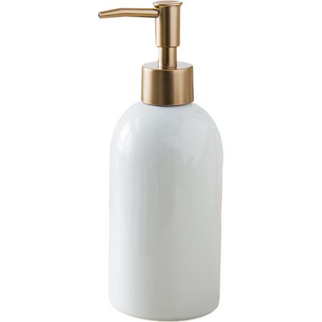 Distributeur De Savon - En Céramique Réutilisable - Pour Salle De Bain Et Hôtel - Capacité 300 Ml - Lot De 1 (1/5)
