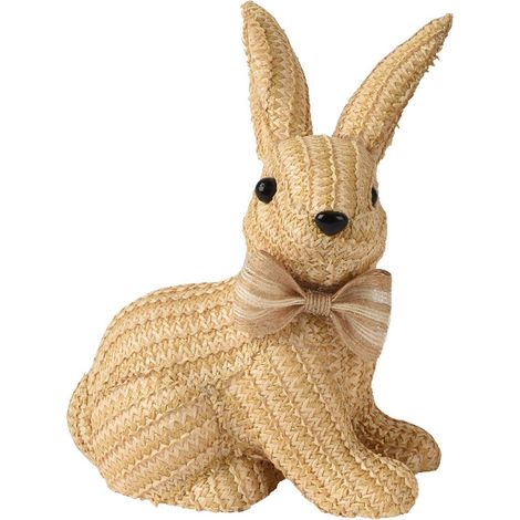 Kaemingk Osterdeko Austeller Hase sitzend - beige - Jutetseil/Schaumstoff