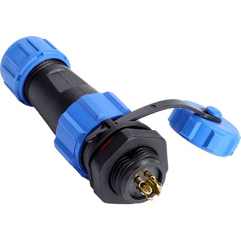 Connecteur Étanche IP67 SP13 4 Broches Prise Fiche Plastique (4 Broches) (1/5)