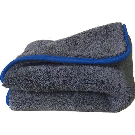 Chiffon en Microfibre Voiture,1200GSM Chiffon de Polissage, Pièces Microfibre Sechage Voiture - Super Absorbant Ne Laisse Pas De Taches d\'eau, 40x40cm Bleu, 1pc-Fei Yu (1/5)