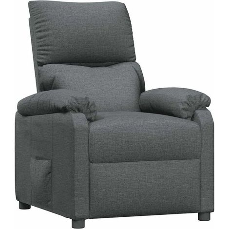 Chaise longue en tissu gris foncé – Confort ergonomique, design moderne, usage intérieur et salon (1/5)