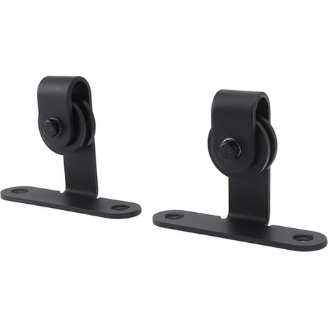 Kit de quincaillerie pour porte grange FTVOGUE, roulettes rail (1/5)