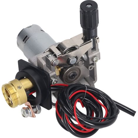 Moteur d'alimentation de fil pour poste de soudage MIG/MAG, 24 V CC, avec dévidoir et rouleau. (1/5)