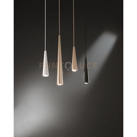 SOSPENSIONE NOA H.50CM D.5,5CM ORO 1 LUCE ATTACCO GU10