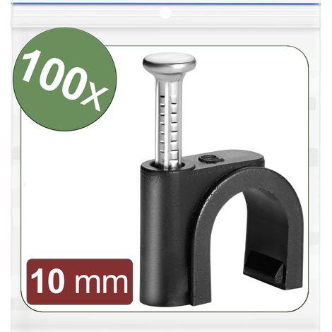 Quadrios 24CA433 Nagelschellen  24CA433 Bündel-Ø-Bereich 7 bis 10 mm   Schwarz 100 St.