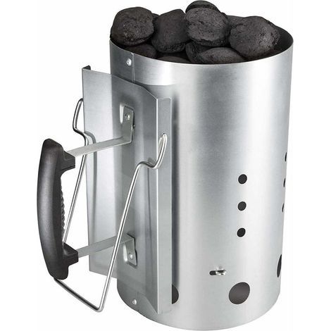 30cm x 19cm Démarreur de Cheminée, Barbecues au Charbon, Démarreur de Cheminée, Démarreur Rapide au Charbon pour Les Grillades (1/5)