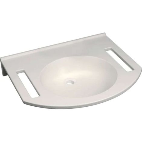 Lavabo Geberit PUBLICA 600x550mm senza foro rubinetto senza troppopieno con foro we (1/2)