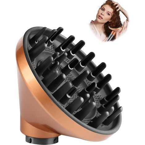Verbesserter Diffusor für Dyson Airwrap, kompatibler Haartrockneraufsatz HS05, HS03 und HS01, Styling-Zubehör, Diffusionsdüse, für definierte Locken, professionelles Finish (1/4)