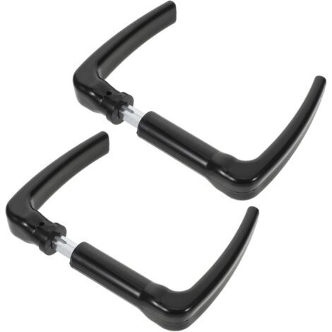 Lot de 2 poignées de portail de style européen avec goupilles de fixation vintage pour clôtures, abris de jardin, terrasses, portes de garage, matériel d'installation facile à monter soi-même (1/5)