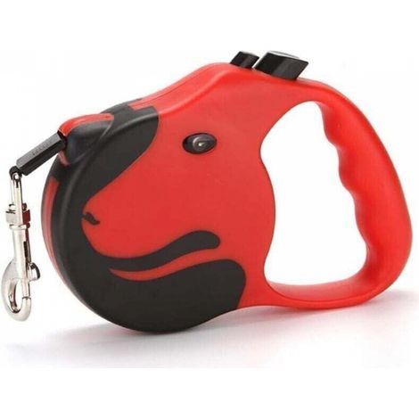 Laisses Rétractables pour Chiens, 5 m De Long Laisse Chien Enrouleur, Laisse Chien, Laisse Flexible, avec Poignée Antidérapante Et Bouton De Freinage Rapide, pour Petit, Moyen et Grand Chiens (1/5)