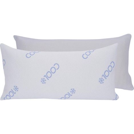 6x Triton Cool Visco Komfort Schlafkissen 40x80cm Kopf Nacken Bett Sofa Winter (1/4)
