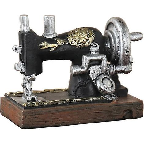 Figurine miniature de machine à coudre vintage en résine, décoration de Noël, 8 x 4,5 x 6,5 cm / 0,13 kg (1/5)