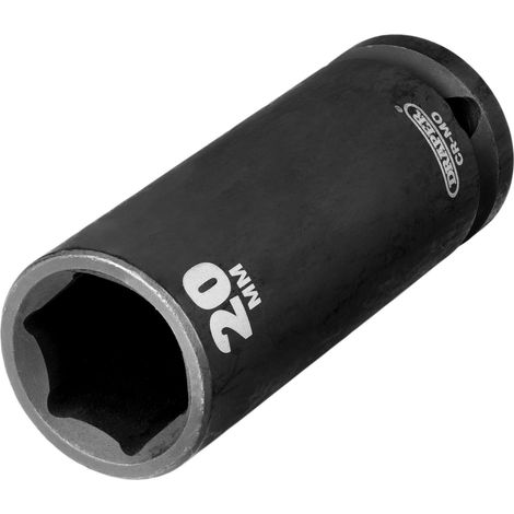 Draper 20191 Draper Hi-TORQ Deep Impact Socket, 1/2"" Sq. Dr., 20mm (1/2)