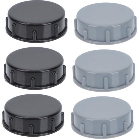 Lot de 6 grilles d'évier en plastique noir résistant (1/5)