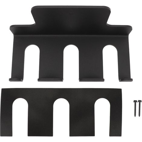 étagère rangement-Porte-barres mural robuste à double positionnement en acier carbone, rangement vertical pour barres de gym (1/5)