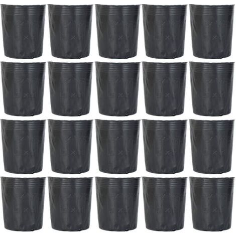 BUNTHAUS Lot de 300 Pots Plastique pour Semis 9X9 Cm avec Drainage Supports pour Pépinière De Fleurs Et Légumes Réutilisables Et Légers pour Jardinage (1/5)