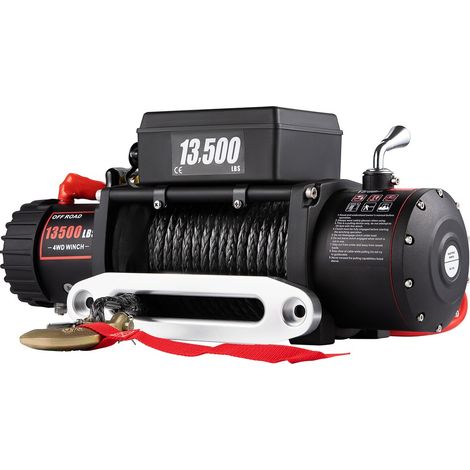 Sihao Electric Winch 13500lbs/6123,5kg 12V Cuerda de Acero Teledirigido (1/5)