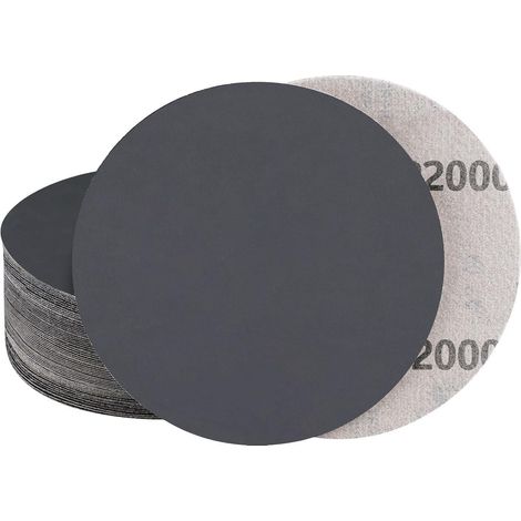 Schleifpapier 150mm 6 Zoll Klett No Loch Trocken 30 stück 2000 körnung (1/5)