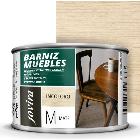 Vernis pour meubles, dureté exceptionnelle et résistance aux rayures pour tous les types de bois (375 Mililitres, Mat) (1/5)