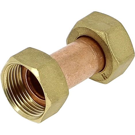 Arcanaute – Rallonge cuivre femelle écrou libre 3/4 – Raccord à visser FF égal – Taraudage 3/4" (20x27) – Application sanitaire et chauffage (1/4)