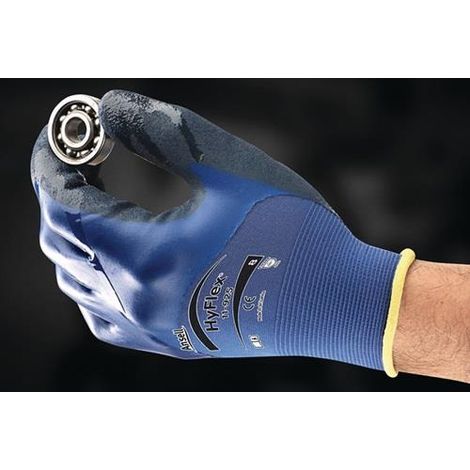 Guanti HyFlex® 11-925 Gr.11 blu EN 388 PSA II (Per 12) (1/4)