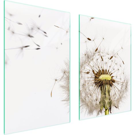 PLAQUE DE PROTECTION EN VERRE POUR CUISINE 65x52 FLEUR (1/5)