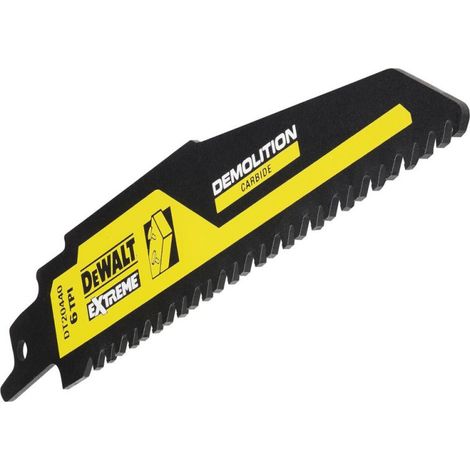 DEWALT Carbide Säbelsägeblatt für nageldurchsetztes Holz (Demolition) 152 mm 6TPI