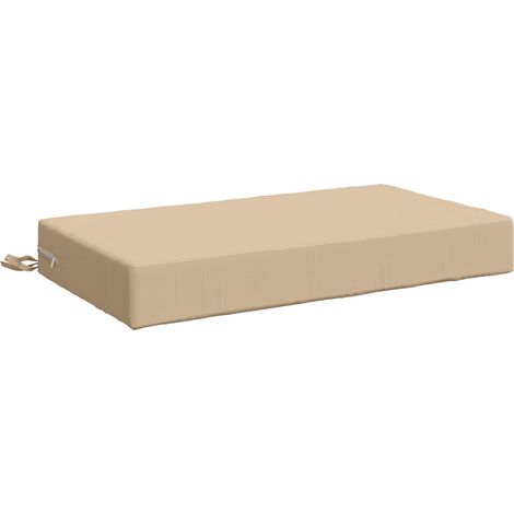 Almohada para el asiento SOEST 100% Poliéster Crema vidaXL (1/5)