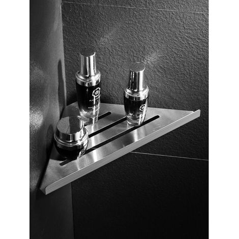 Duschablage aus Aluminiumlegierung, Eckduschablage, dreieckiger Kosmetikkorb, Küchenregal, Wandregal, Sternenlicht (1/5)