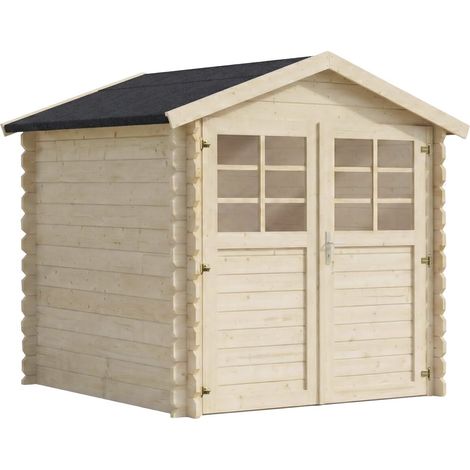 Abri de jardin en bois "Beaumont" - 4.48 m² - 223 x 201 cm -  28 mm
