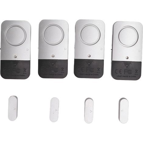 Alarme de porte de sécurité, alarme de porte de fenêtre 120DB 4 ensembles pour hôtel (1/5)