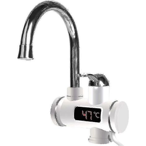 Robinet de cuisine chauffant instantanément 360° avec éclairage LED - Norme européenne (1/5)