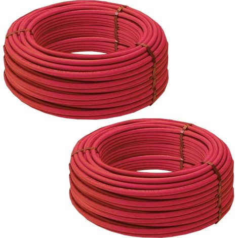 Lot de 2 couronnes de 240 mètres de Tube PER BAO nu Ø16 Rouge - Blansol Barbi